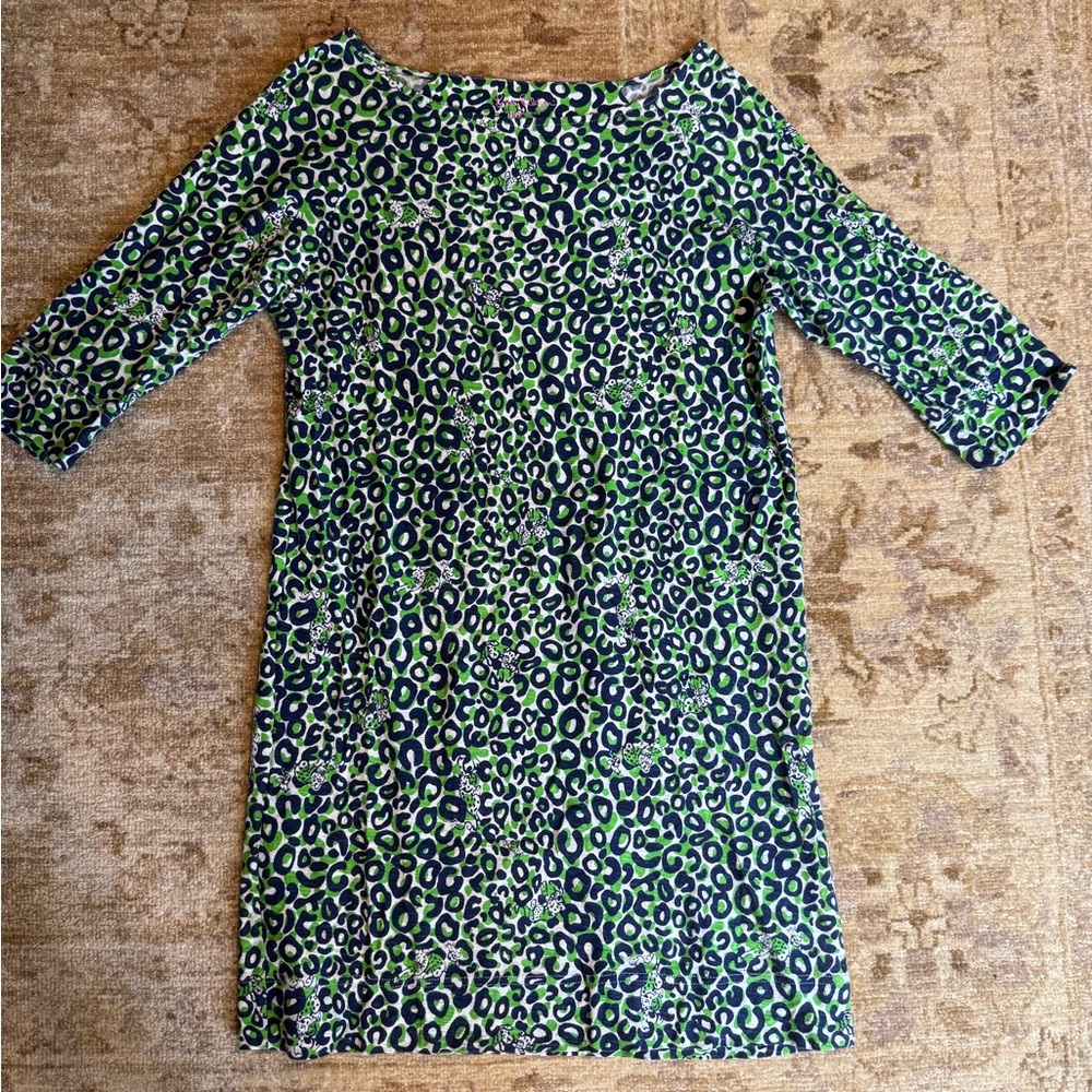 Lilly Pulitzer leopard print dress size Medium
